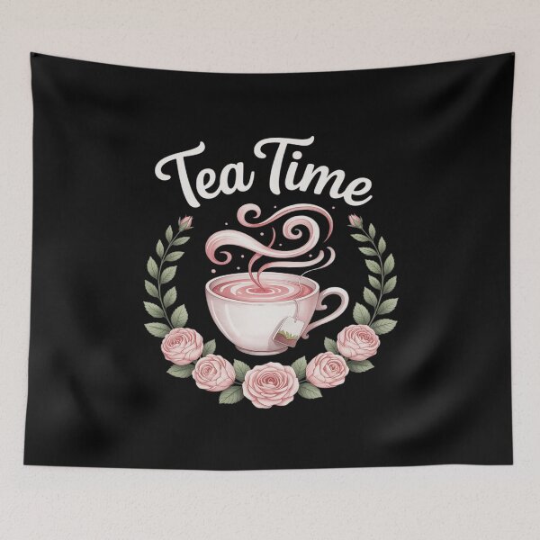Item preview, Cute Tea Time Flower Teacup Tea Lover designed and sold by Slwankol.