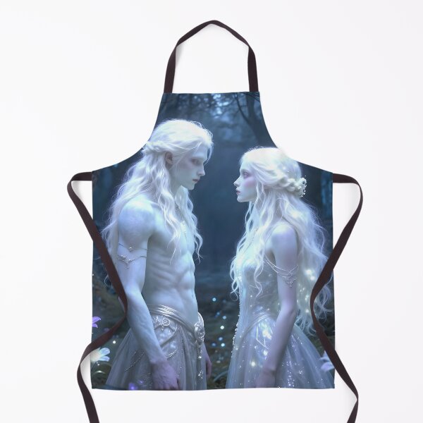 Item preview, Albino Fantasy Young Man and Women designed and sold by Sharon Schwalbe.