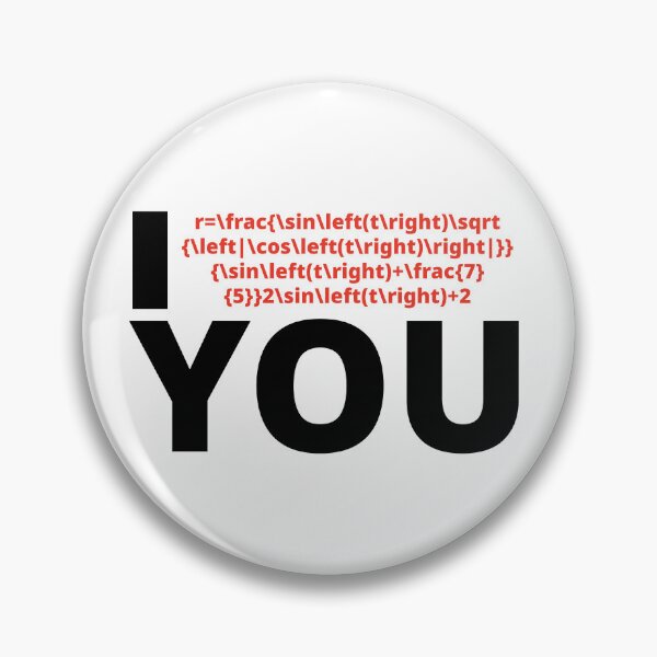 Item preview, I heart you ...kinda in a math way designed and sold by cadetgallery.