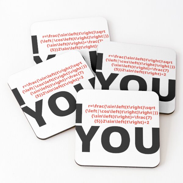 Item preview, I heart you ...kinda in a math way designed and sold by cadetgallery.