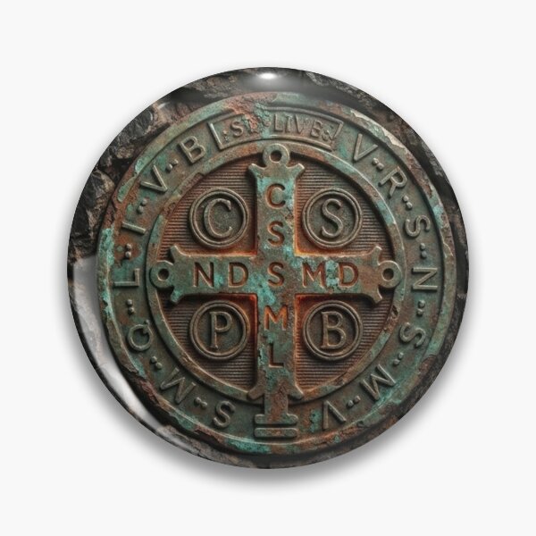 Item preview, Saint Benedict - The Ancient Protection of Obsidian and Fire designed and sold by StickersArcoiris.