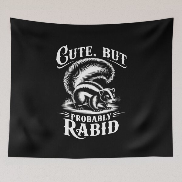 Item preview, Cute, But Probably Rabid Stanky Girl Summer Frothy Skunk designed and sold by Slwankol.