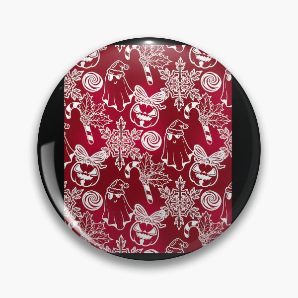 Item preview, Spooky Christmas Pattern Red Goth Holiday designed and sold by bunlkrpnhdi84.