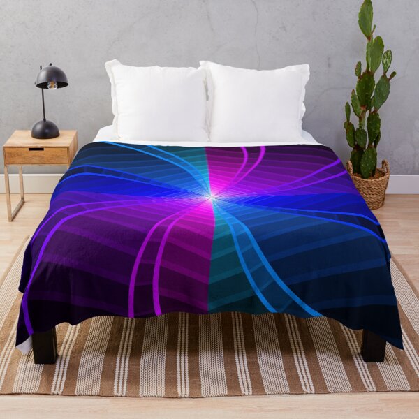 Item preview, Twisting Geometric Abstraction in Blue and Purple designed and sold by DDJust4U.