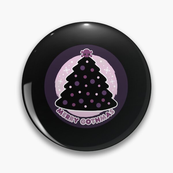 Item preview, Merry Gothmas Black Tree Badge Gothic Christmas designed and sold by bunlkrpnhdi84.