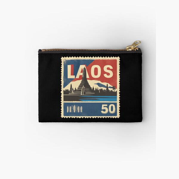 Item preview, Vintage Laos Postage Stamp Art - Pha That Luang Stupa designed and sold by tiigerdad.