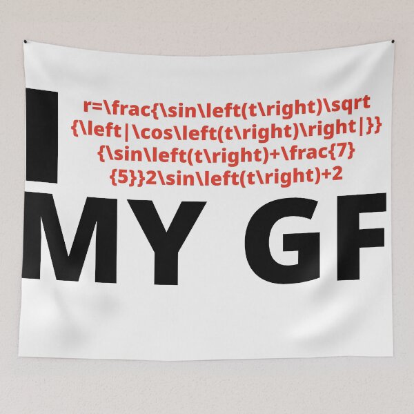 Item preview, I love my gf .., in a math way designed and sold by cadetgallery.
