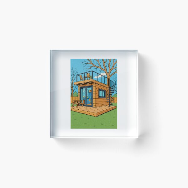Item preview, Sky Deck Serenity: A Tiny House Retreat designed and sold by ArtbyVetDad.