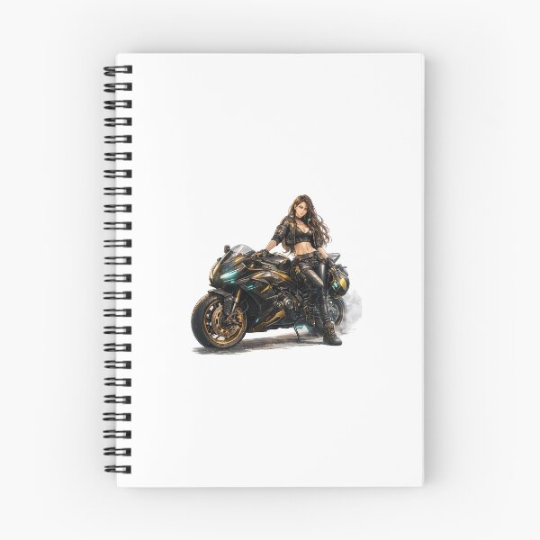 Item preview, Cyberpunk Chick on Motorbike designed and sold by sjm-artworks.