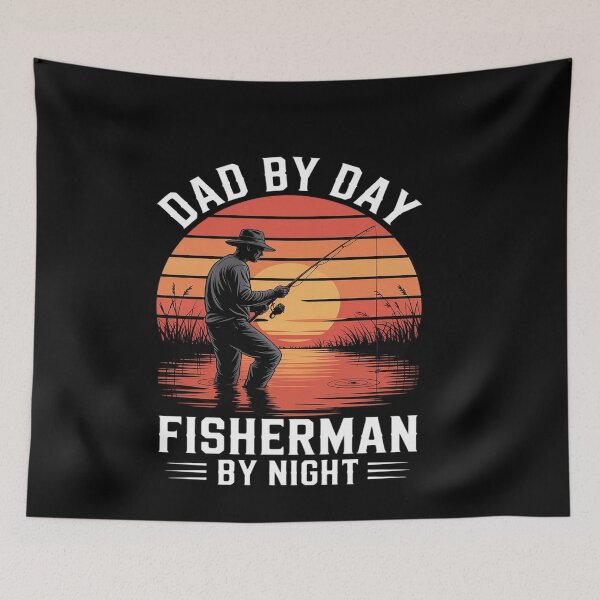 Item preview, Dad Duties and Fishing Goals Fathers Day designed and sold by genkihikki.