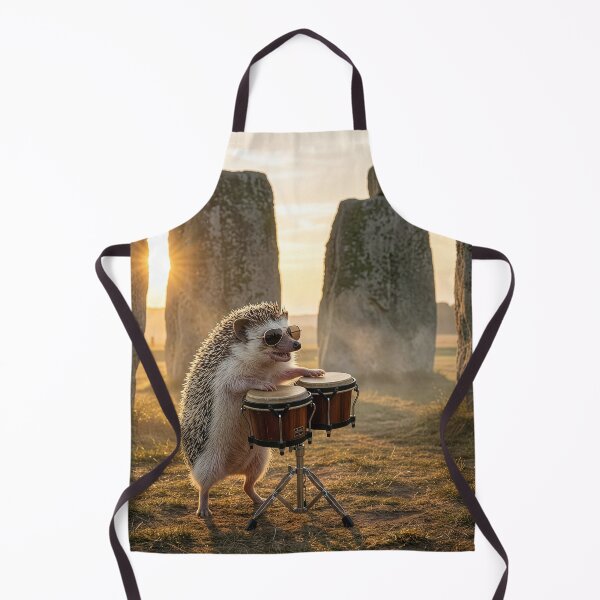 Item preview, Hedgehog Plays the Bongos at Stonehenge designed and sold by Tridentulus.