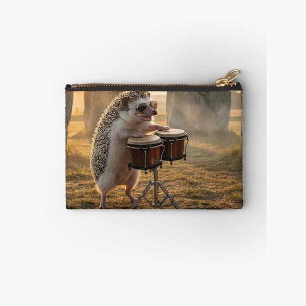 Item preview, Hedgehog Plays the Bongos at Stonehenge designed and sold by Tridentulus.