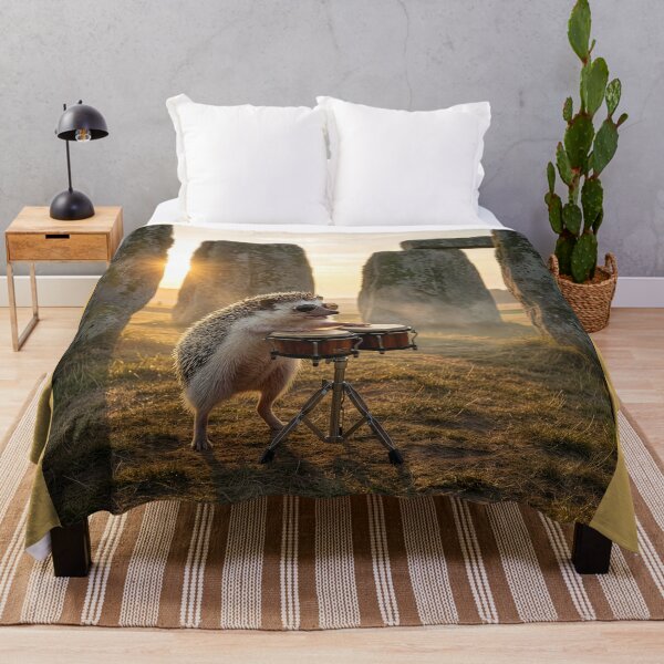 Item preview, Hedgehog Plays the Bongos at Stonehenge designed and sold by Tridentulus.