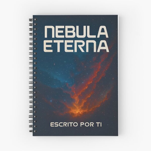 Item preview, Futuristic sci-fi notebook – Endless digital nebula designed and sold by Anomaly 404 Error.