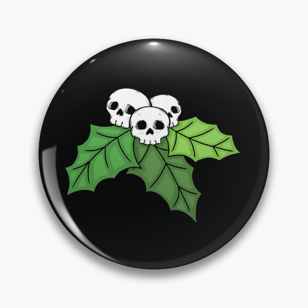 Item preview, Gothmas Mistletoe Skull Holly Gothic Christmas designed and sold by bunlkrpnhdi84.
