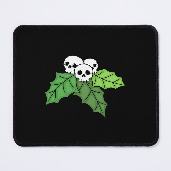 Item preview, Gothmas Mistletoe Skull Holly Gothic Christmas designed and sold by bunlkrpnhdi84.