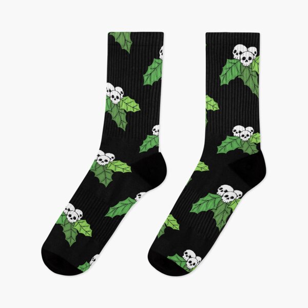 Item preview, Gothmas Mistletoe Skull Holly Gothic Christmas designed and sold by bunlkrpnhdi84.