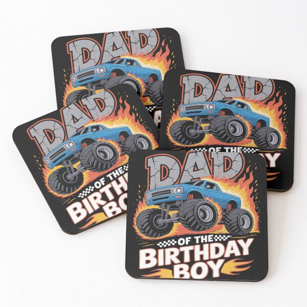Item preview, Dad Of The Birthday Boy Monster Truck Family Matching Party designed and sold by genkihikki.