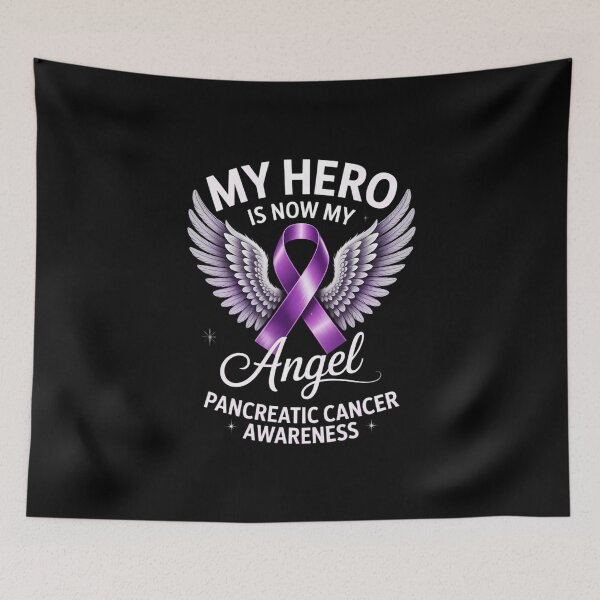 Item preview, Pancreatic Cancer Awareness Memorial Ribbon Purple Support designed and sold by FaithAbbott.