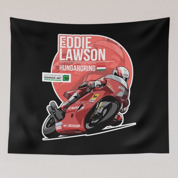 Item preview, Eddie Lawson 1992 Hungaroring designed and sold by JACOIVES.