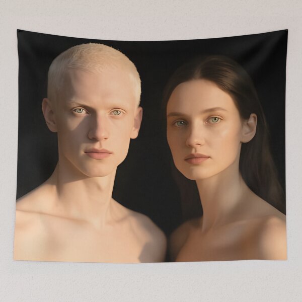 Item preview, Young Albino Man and Women designed and sold by Sharon Schwalbe.