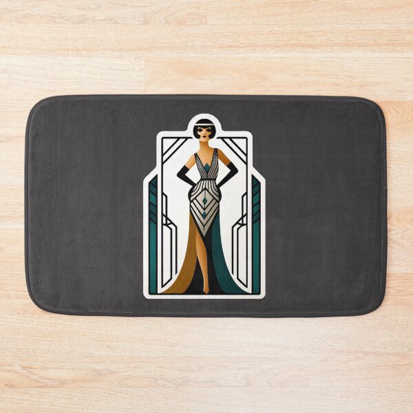 Item preview, Art Deco Flapper Pinup Roaring Twenties Glamour Print designed and sold by PinUpPizzazz.