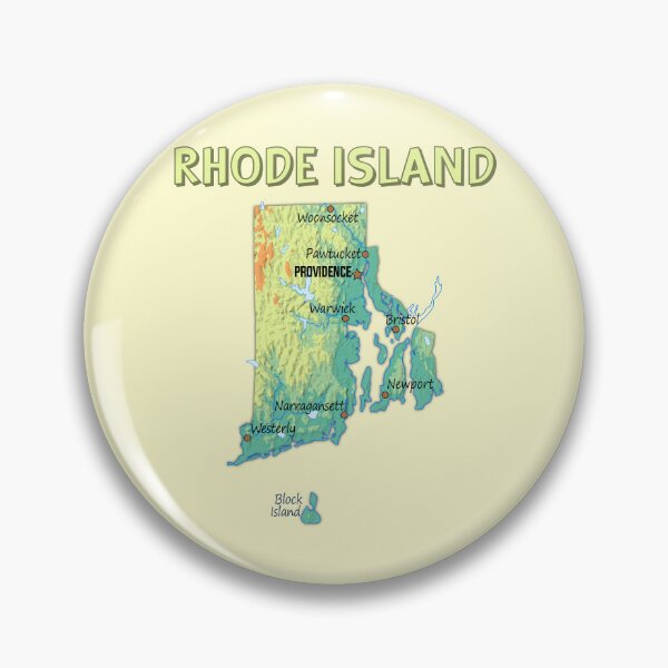 Item preview, Rhode Island State Map - Vintage Topographic Style designed and sold by mashmosh.