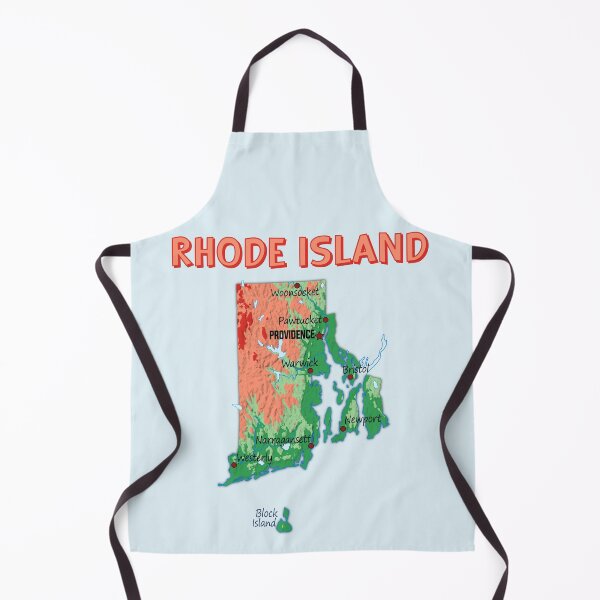 Item preview, Rhode Island State Topographic Map Art designed and sold by mashmosh.