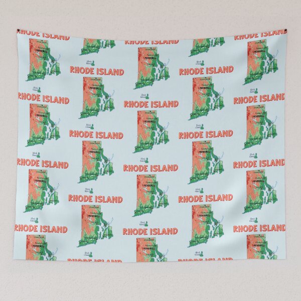 Item preview, Rhode Island State Topographic Map Art designed and sold by mashmosh.