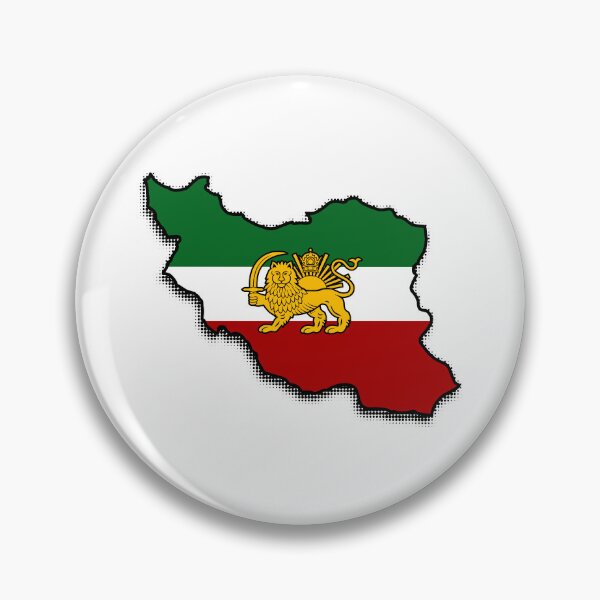 Item preview, Iran Map with Lion and Sun Royal Flag designed and sold by Fereshteh  Gilaki.