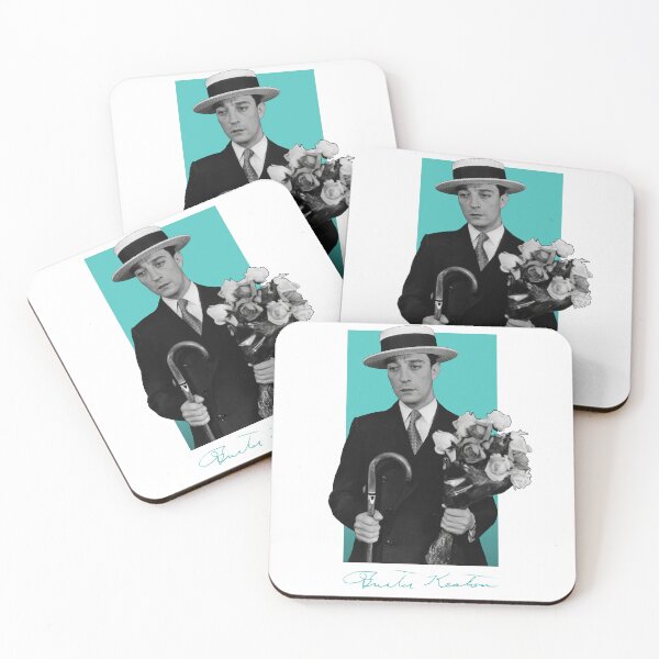 Item preview, Buster Keaton - The Great Stone Face with Flowers designed and sold by appratous.