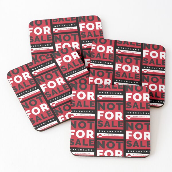Item preview, Greenland Not For Sale Hands Off Greenland Flag Red White Black  designed and sold by GraTEEtude.