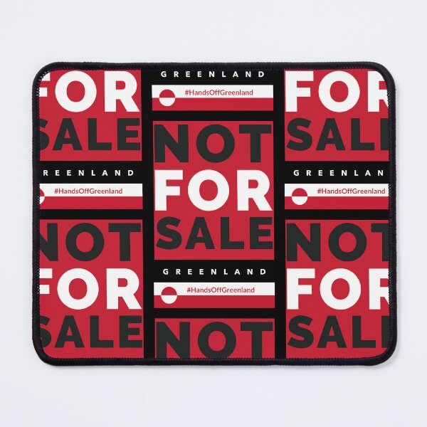 Item preview, Greenland Not For Sale Hands Off Greenland Flag Red White Black  designed and sold by GraTEEtude.