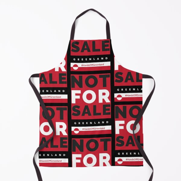 Item preview, Greenland Not For Sale Hands Off Greenland Flag Red White Black designed and sold by GraTEEtude.