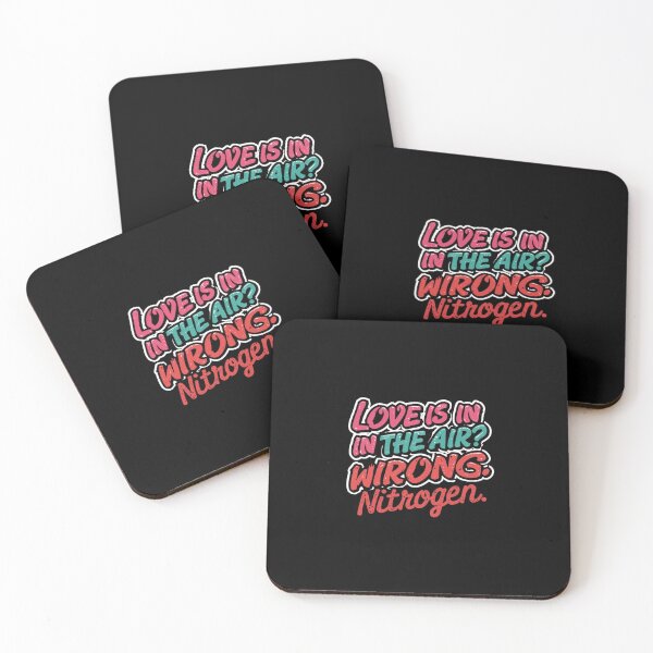 Item preview, Love Is In The Air Wrong Nitrogen | Funny Anti Valentine Science designed and sold by MotivAura.