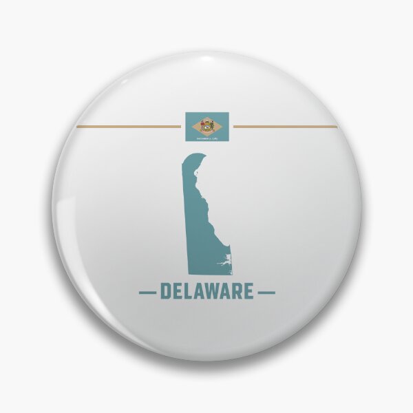 Item preview, Delaware State Pride - Minimalist Map and Flag Silhouette designed and sold by mashmosh.