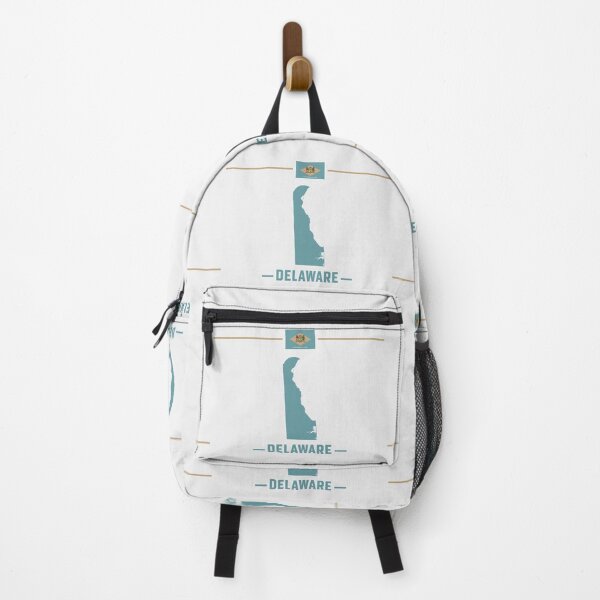 Item preview, Delaware State Pride - Minimalist Map and Flag Silhouette designed and sold by mashmosh.