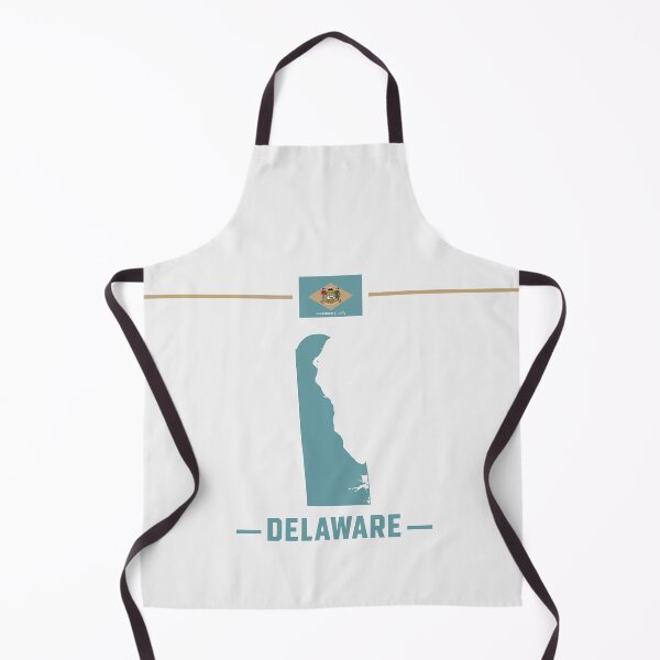 Item preview, Delaware State Pride - Minimalist Map and Flag Silhouette designed and sold by mashmosh.