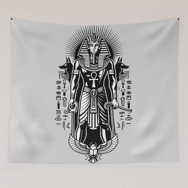 Item preview, Ancient Egyptian Pharaoh Symbolic Illustrati designed and sold by TshirtMyMom.