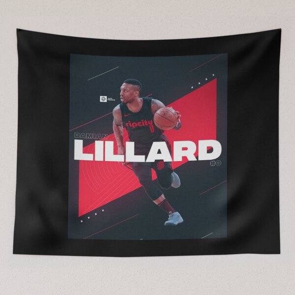 Item preview, Damian Lillard in Painting illustration designed and sold by CarolSchmitt.