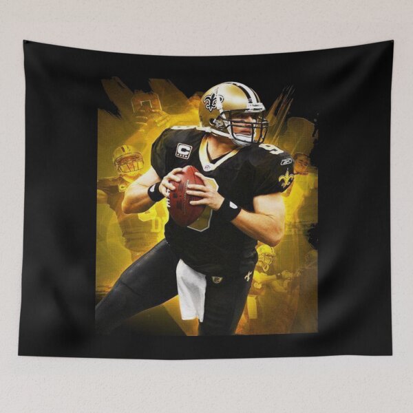Item preview, Drew Brees #9 Passes The Ball designed and sold by CarolSchmitt.