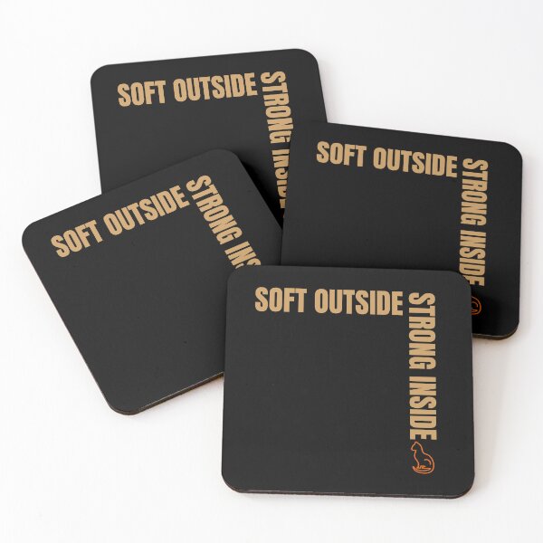 Item preview, Soft Outside Strong Inside – Minimal Cat Symbol Design designed and sold by GentleStudio.