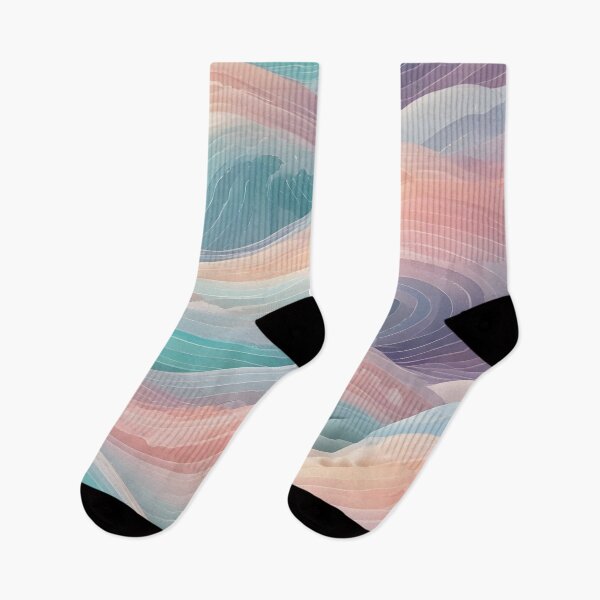 Item preview, Pastel Flowing Abstract Waves designed and sold by WASAN  DESIGNS.