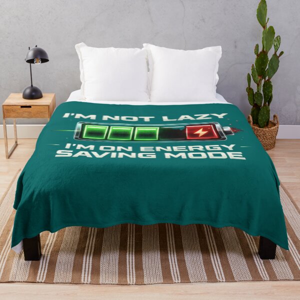 Item preview, Energy Saving Mode Not Lazy designed and sold by SandiCreative.