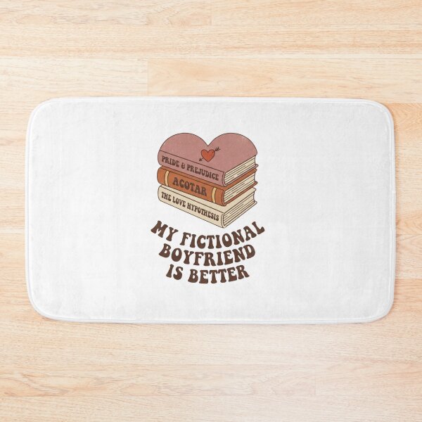 Item preview, Book Lover Valentine | Retro Vintage Book Stack Heart | My Fictional Boyfriend is Better designed and sold by ExpertSayeed.