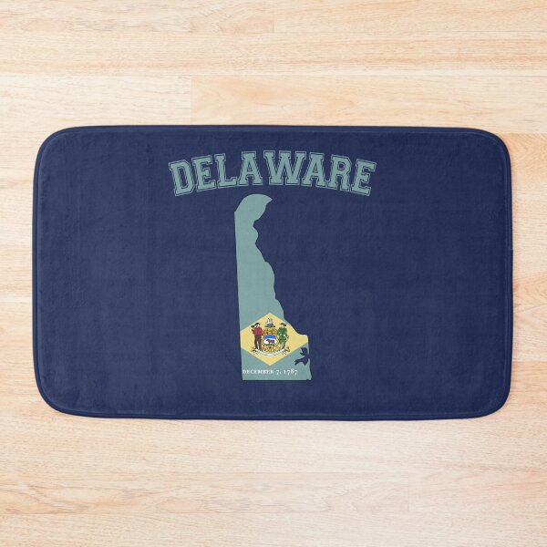 Item preview, Delaware State Pride - Vintage Varsity Map & Flag Design designed and sold by mashmosh.