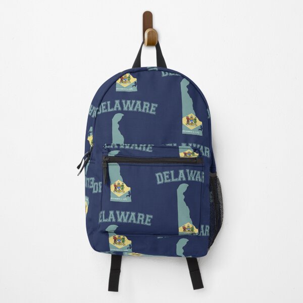 Item preview, Delaware State Pride - Vintage Varsity Map & Flag Design designed and sold by mashmosh.