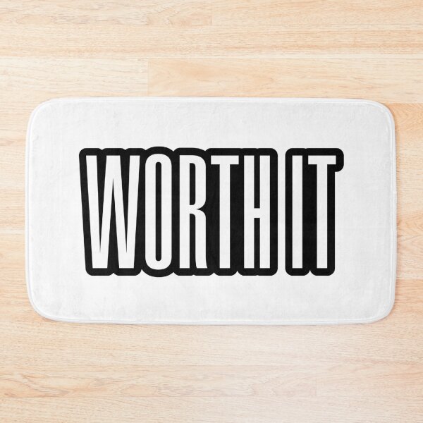 Item preview, Worth it, Outline Condensed  designed and sold by Memes N Lore .