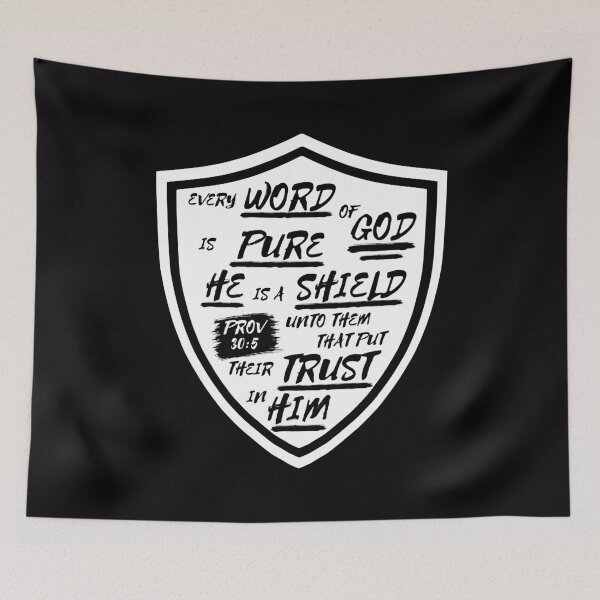 Item preview, Proverbs 30:5 Word of God Shield designed and sold by Clothed in Scripture.