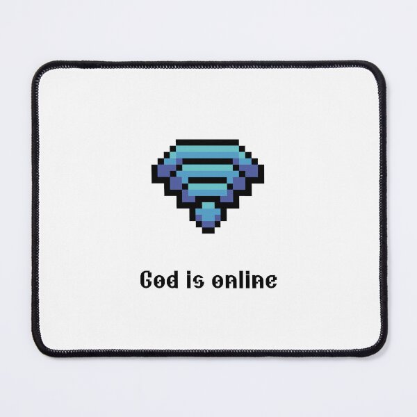 Item preview, God Is Online Y2K Christian Art | Cyber Faith Glitch Design designed and sold by Blessed Be Your Name.